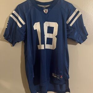 Reebok Blue and White Men's‎ Jersey
